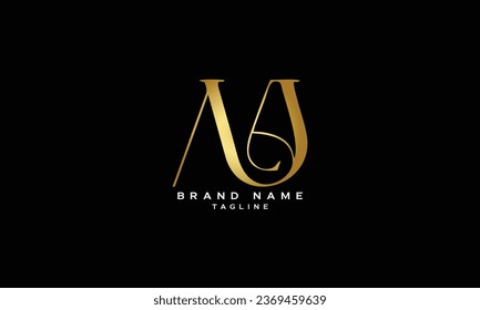 MA, AM, Abstract initial monogram letter alphabet logo design