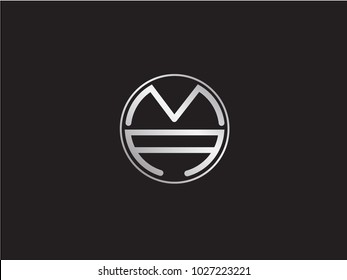 MA circle Shape Letter Design