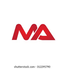 MA company linked letter logo