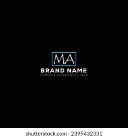 MA creative initials letter logo design concept. MA icon design. M A