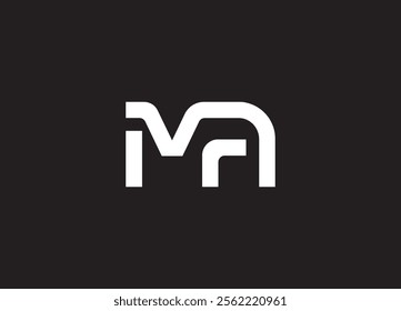 MA creative modern logo design and initial logo
