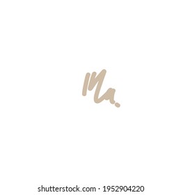 Ma handwritten logo for identity