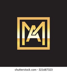 AM MA initial company, golden square frame