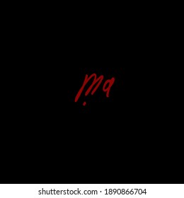 logotipo de escritura manual inicial para identidad