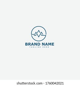 MA initial letter logo design