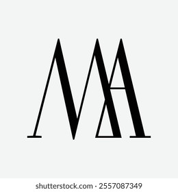 ma Initial Letter Logo Symbol