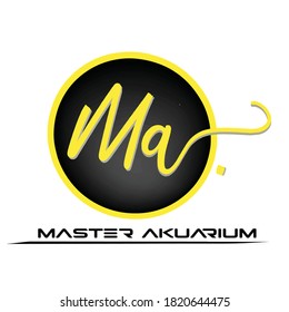 MA initial logo concept for business or professional