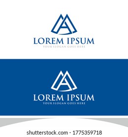 MA AM Initial Logo Design Vector Illustration