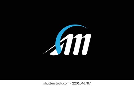 AM MA initial logo design vector graphic idea creative