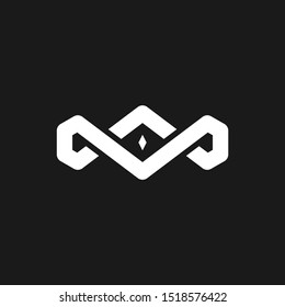 MA initial luxury logo design