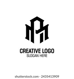 MA, AM Initials Monogram Text Elegant Design. Modern Style Creative in Vector