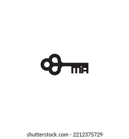 Concepto clave de MA en un diseño profesional de alta calidad que se imprimirá bien en cualquier medio de impresión
