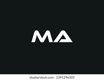 MA  letter logo desigen and initial logo desigen