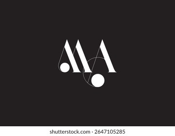 MA Letter Logo Design – Elegant and Modern Monogram for Branding
