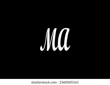 MA letter logo design and monogram logo