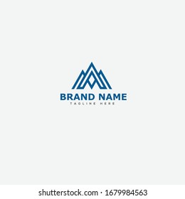 MA Letter Logo Design Template Vector
