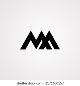 MA letter logo design. Vector graphic for MA Letter Design.
