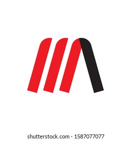 MA letter logo design vector
