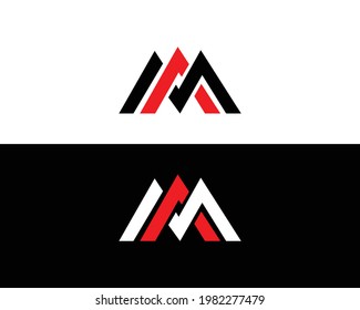 MA And AM Letter Logo And Icon Vector Element Design.