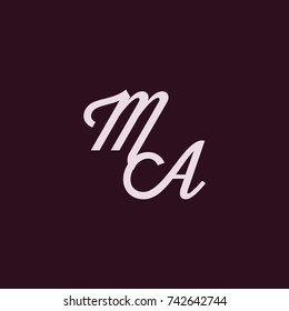 MA Letter Logo, Icon, Vector element design

