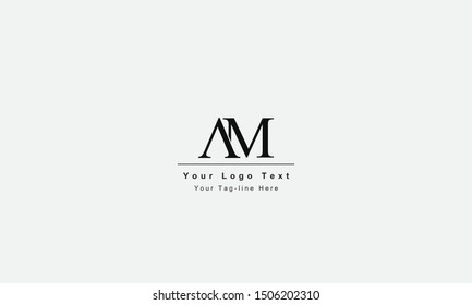 AM or MA letter logo. Unique attractive creative modern initial AM MA A M initial based letter icon logo