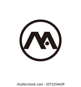 ma letter vector logo