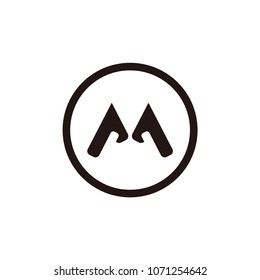 ma letter vector logo