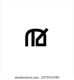 ma letter vector logo design