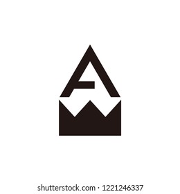 ma letter vector logo. pencil vector with initial. wa letter vector logo