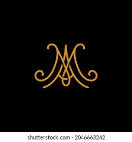 MA Line Logo Simple Design
