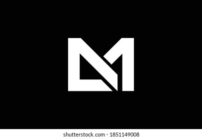 MA AM logo design concept with background. Initial based creative minimal monogram icon letter. Modern luxury alphabet vector design