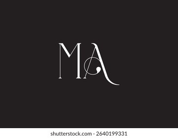 MA Logo Design Creative and Modern Logo Design