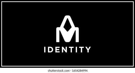 inspiración de diseño del logotipo de am o ma