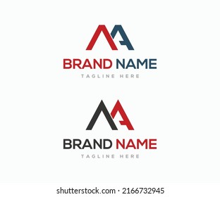 MA logo design, MA letter logo design vector template. AM letter logo design.