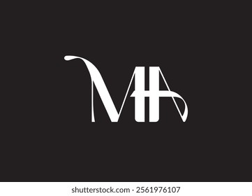 MA logo Design Template Vector Graphic Branding Element.
