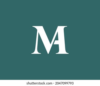 MA logo design vector template