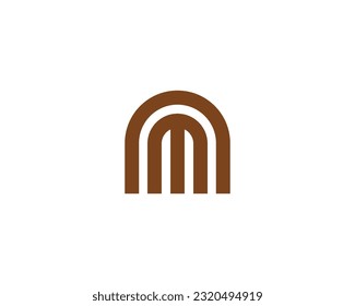 AM MA Logo design vector template