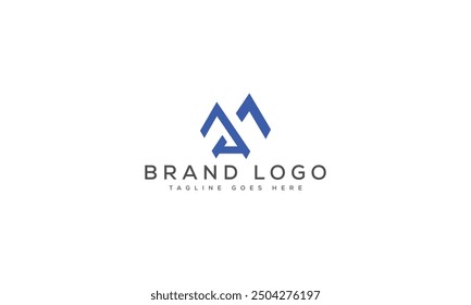 Diseño de Plantilla de Vector de diseño de logotipo MA para marca