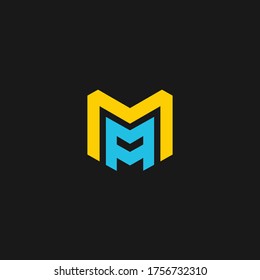 MA logo designed with Letter M and A in vector format.