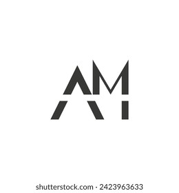 MA or AM logo and icon design