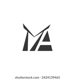 MA or AM logo and icon design