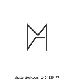 MA or AM logo and icon design