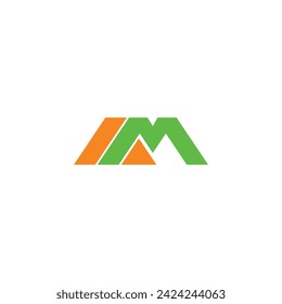 MA- oder AM-Logo und Symboldesign