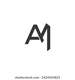 MA or AM logo and icon design