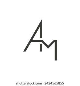 MA or AM logo and icon design