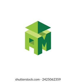 MA or AM logo and icon design