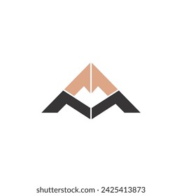MA- oder AM-Logo und Symboldesign