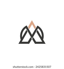 MA or AM logo and icon design