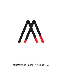 MA logo letter design 