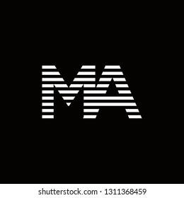 MA Logo Letter initial Designs Templete